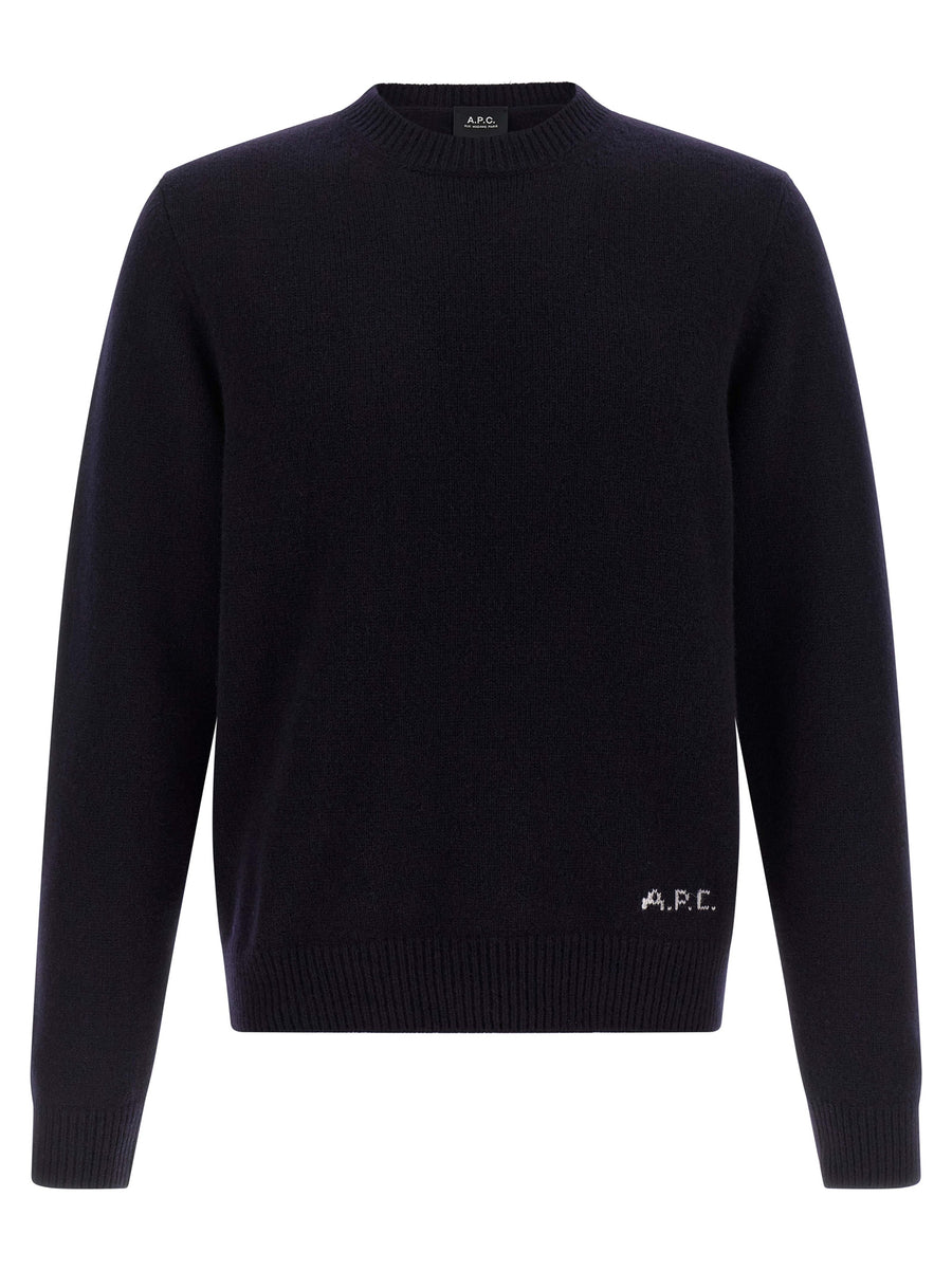 A.P.C. Blauer Wollcardigan