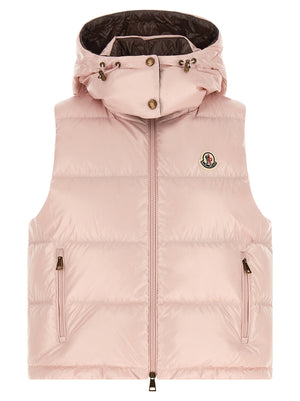 Moncler Ärmellose Weste aus mehrfarbigem Polyamid