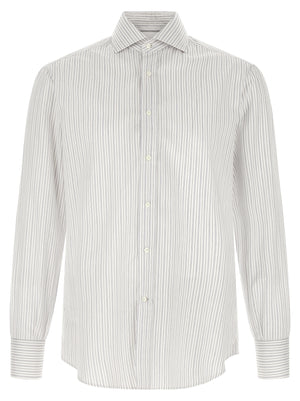 Brunello Cucinelli Blaue Baumwollbluse