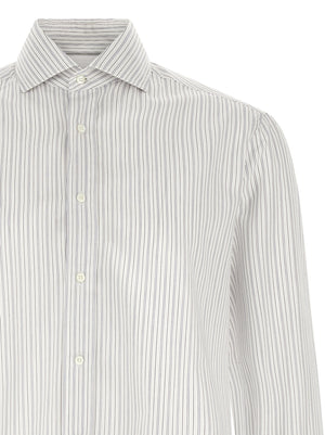 Brunello Cucinelli Blaue Baumwollbluse