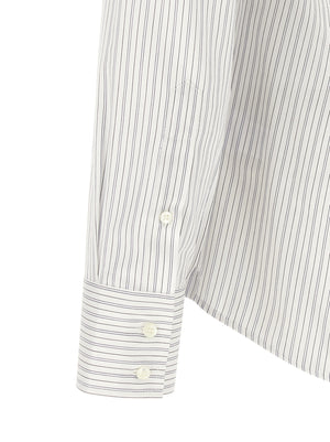 Brunello Cucinelli Blaue Baumwollbluse