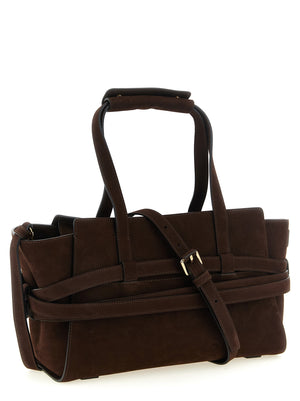 Moschino Braune Kalbsleder-Handtasche