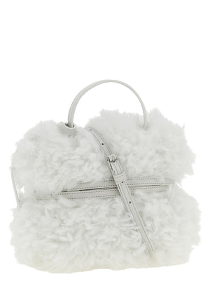 Moschino Weiße Ledertasche