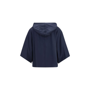 Max Mara Blaues Polyamid-Sweatshirt