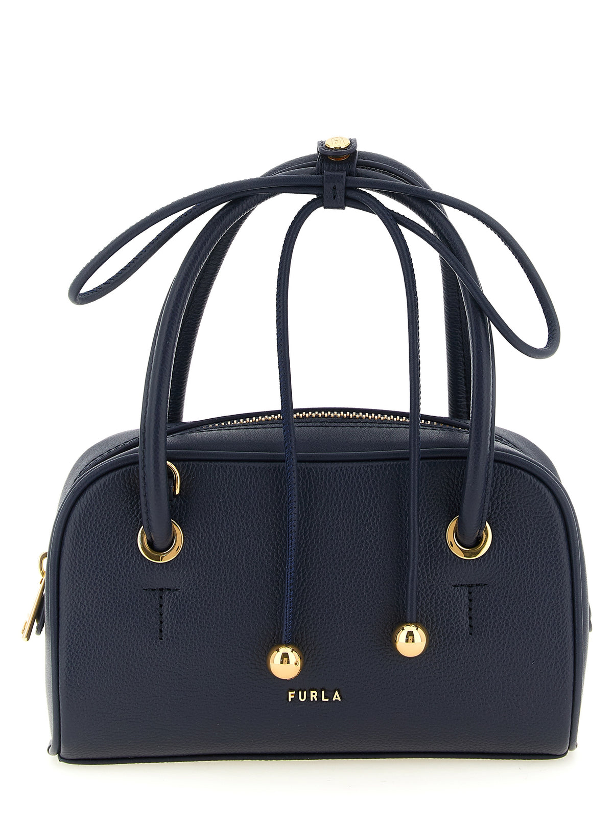 Furla Handtasche aus blauem Kalbsleder
