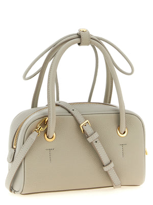 Furla Graue Kalbsleder-Handtasche