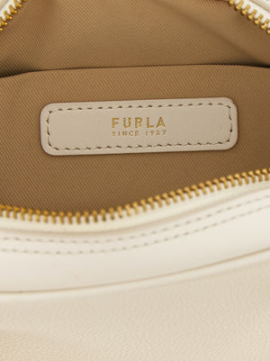 Furla Weiße Kalbsleder-Handtasche