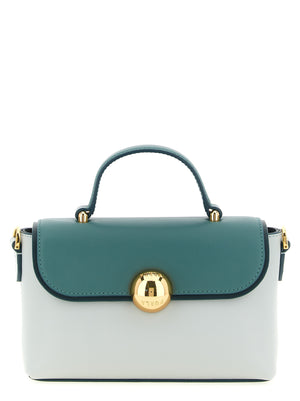 Furla Zweifarbige Kalbsleder-Handtasche