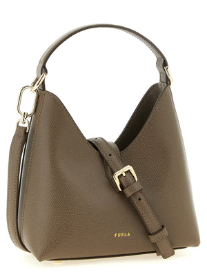 Furla Zweifarbige Kalbsleder-Handtasche