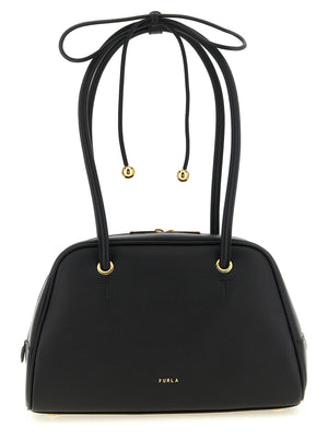 Furla Schwarze Kalbsleder-Handtasche