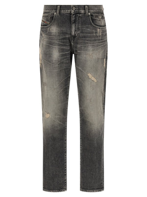 Diesel Graue Skinny Jeans aus Baumwolle