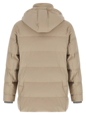 Brunello Cucinelli Beige Polyamid-Parka