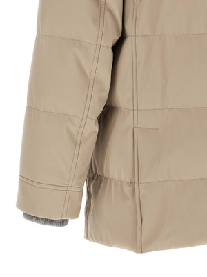 Brunello Cucinelli Beige Polyamid-Parka