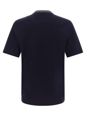 Brunello Cucinelli Blaues Baumwoll-T-Shirt