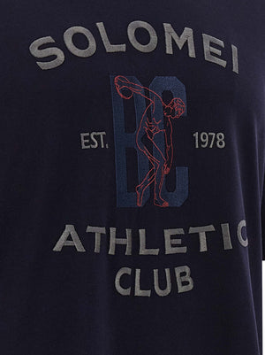 Brunello Cucinelli Blaues Baumwoll-T-Shirt