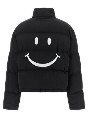 Moschino Schwarzer Bomber aus Polyamid