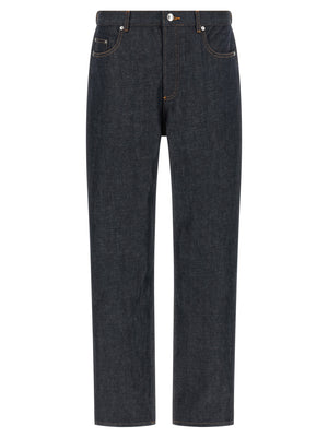 A.P.C. Blaue Baumwolljeans im Relaxed Fit