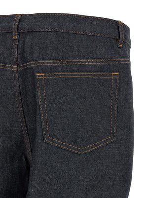 A.P.C. Blaue Baumwolljeans im Relaxed Fit