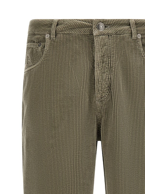 Brunello Cucinelli Zweifarbige Baumwoll-Freizeithose