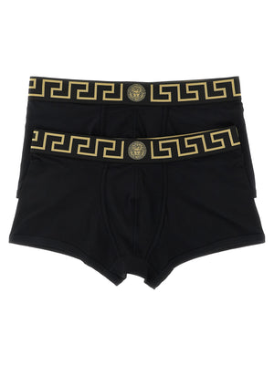 Versace Schwarze Baumwollboxershorts