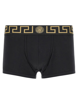 Versace Schwarze Baumwollboxershorts