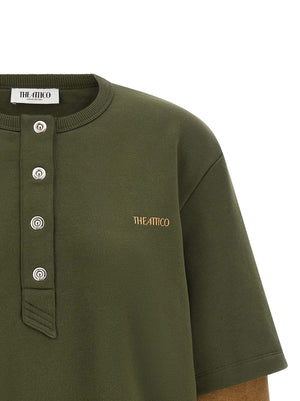 The Attico Zweifarbiger Baumwollpullover