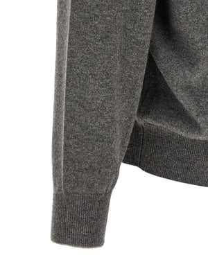 Brunello Cucinelli Grauer Kaschmir-Strickjacke