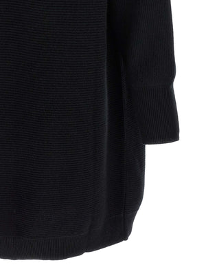 Brunello Cucinelli Kurzes Kleid aus schwarzer Schurwolle