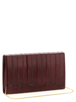 Giuseppe Zanotti Bordeaux Leder Clutch Bag