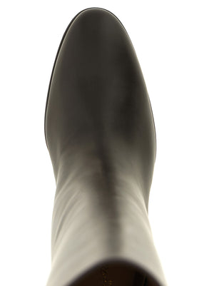 Gianvito Rossi Braun Kalbsleder Overknee-Stiefel