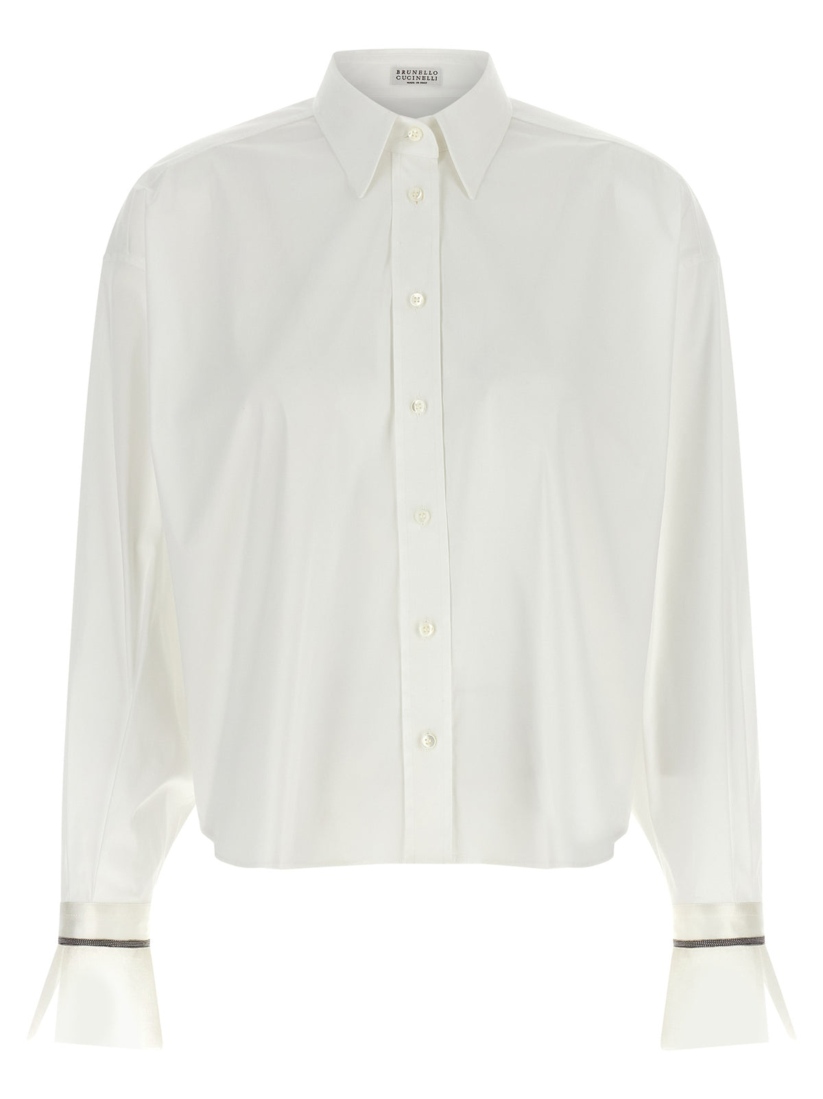 Brunello Cucinelli Weiße Baumwollbluse
