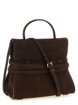 Moschino Braune Kalbsleder-Handtasche