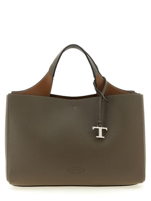 Tod's Graue Kalbsleder-Handtasche