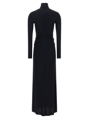 Fabiana Filippi Blaues Viskose-Maxikleid