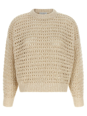 Brunello Cucinelli Beige Elastane Cardigan