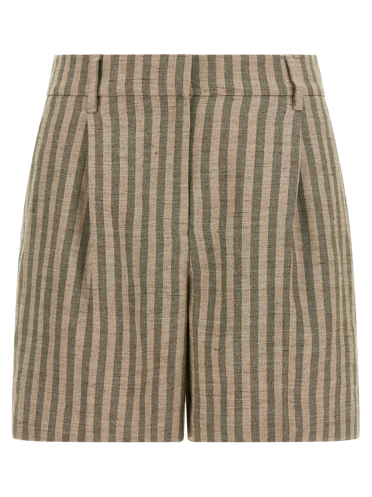 Brunello Cucinelli Zweifarbige Leinen-Bermudashorts