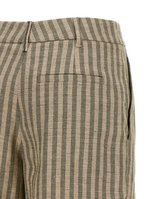 Brunello Cucinelli Zweifarbige Leinen-Bermudashorts