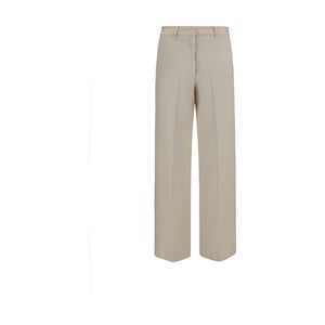 Forte_Forte Beige Baumwoll-Chino-Hose