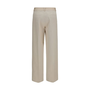 Forte_Forte Beige Baumwoll-Chino-Hose