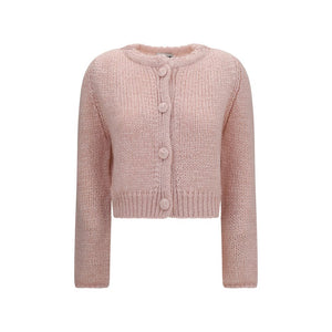 Forte_Forte Mehrfarbige Seidenstrickjacke