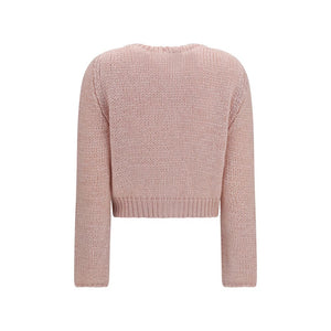 Forte_Forte Mehrfarbige Seidenstrickjacke
