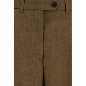 Prada Braune Hose Aries aus Wolle