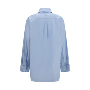Prada Blaues Baumwollhemd