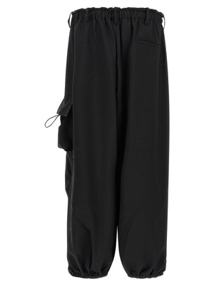 Y-3 Schwarze Cargohose aus Polyester