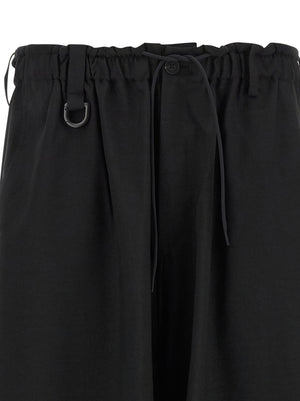 Y-3 Schwarze Cargohose aus Polyester