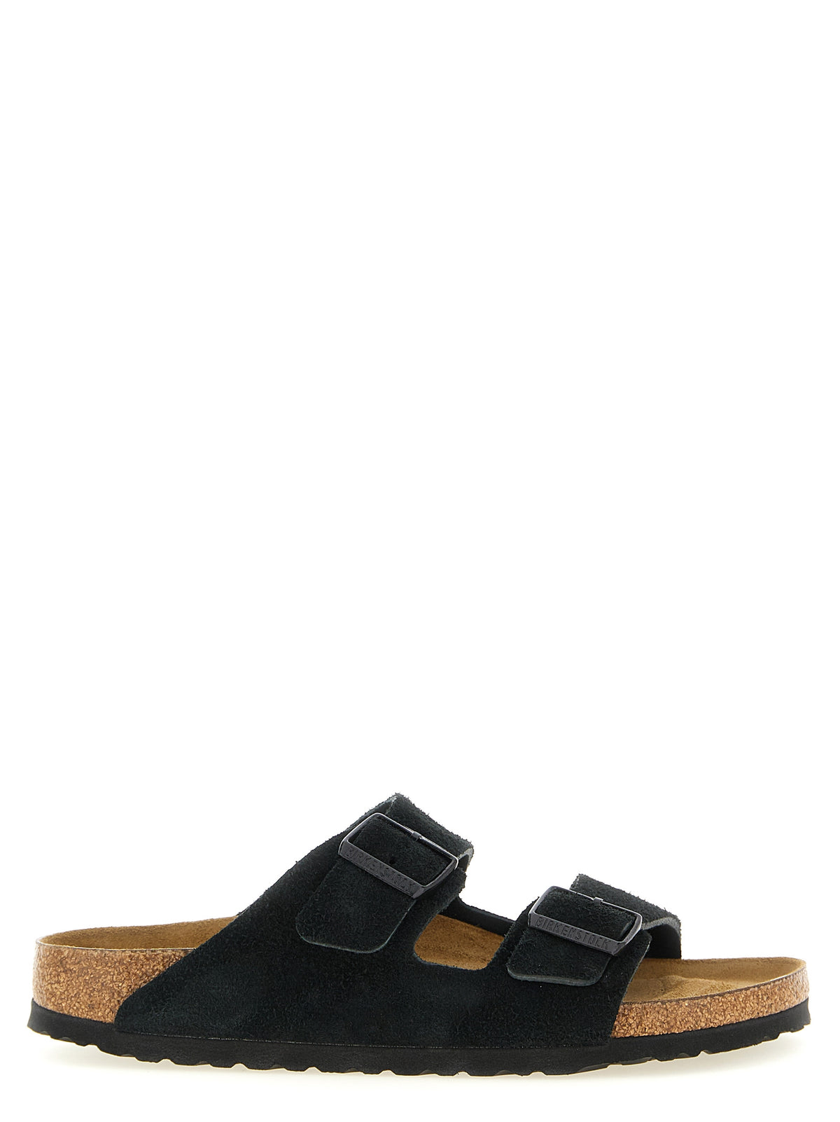 Birkenstock Schwarze Kalbsleder-Slipper