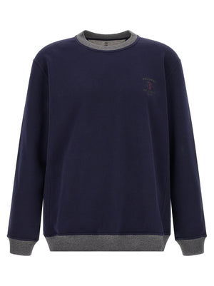 Brunello Cucinelli Blauer Baumwoll-Sweatshirt