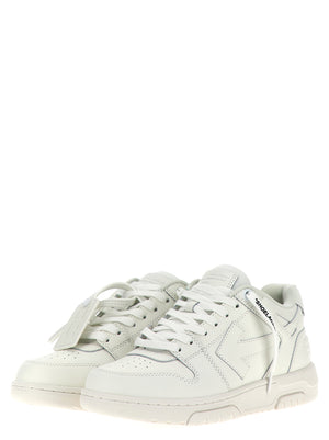 Off-White Weiße Kalbsleder Low-Top-Sneaker