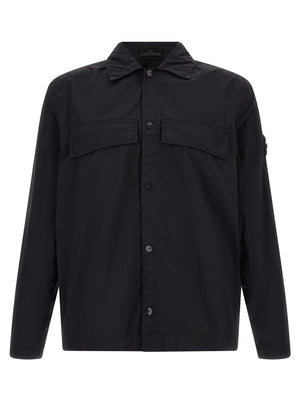 Stone Island Schwarze Polyamid-Bluse