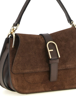 Furla Braune Kalbsleder-Handtasche